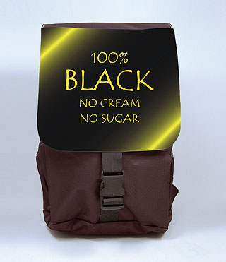 100 percent Black Backpack